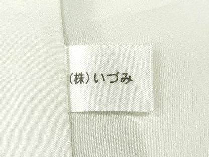 平和屋着物●上質な色無地　若菜色　正絹　逸品　CABD7255ut