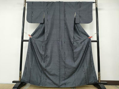 平和屋着物●本場大島紬　7マルキ　吉祥間道　正絹　逸品　CABD7256ut