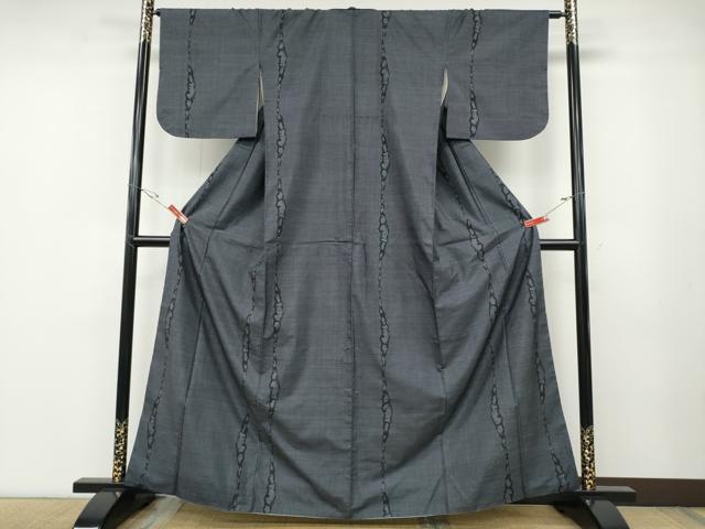 平和屋着物●本場大島紬　7マルキ　吉祥間道　正絹　逸品　CABD7256ut