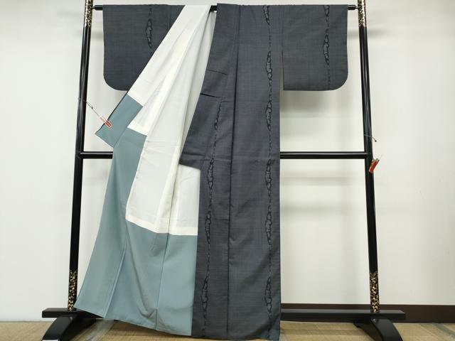 平和屋着物●本場大島紬　7マルキ　吉祥間道　正絹　逸品　CABD7256ut