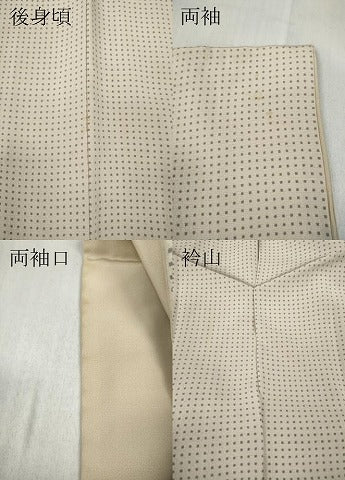 平和屋着物●江戸小紋　角通し　正絹　逸品　CABD7258ut