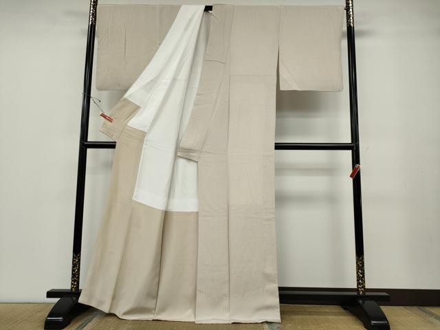 平和屋着物●江戸小紋　角通し　正絹　逸品　CABD7258ut