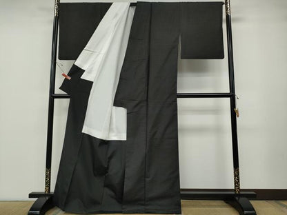 平和屋着物●本場大島紬　7マルキ　十字絣　正絹　逸品　CABD7263ut