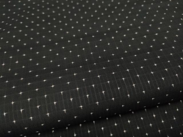 平和屋着物●本場大島紬　7マルキ　十字絣　正絹　逸品　CABD7263ut