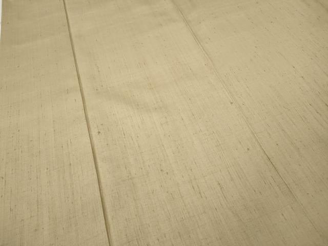 平和屋着物●結城紬　浅黄色　正絹　逸品　CABD7266ut