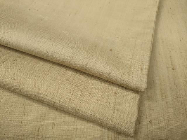 平和屋着物●結城紬　浅黄色　正絹　逸品　CABD7266ut