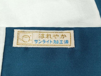 平和屋着物●本場大島紬　吉三郎　9マルキ　泥染め　霞市松文　吉織物謹製　証紙付き　正絹　逸品　CABD7270ut