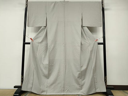 平和屋着物●結城紬　素色　正絹　逸品　CABD7273ut