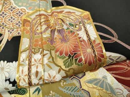 平和屋着物●豪華黒留袖　駒刺繍　几帳貝桶花文　金銀彩　さが美扱い　正絹　逸品　未使用　CABD7283ut