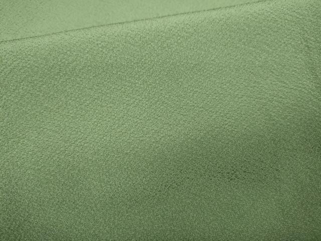平和屋着物●上質な色無地　作家物　裏葉柳色　正絹　逸品　未使用　CABD7292ut