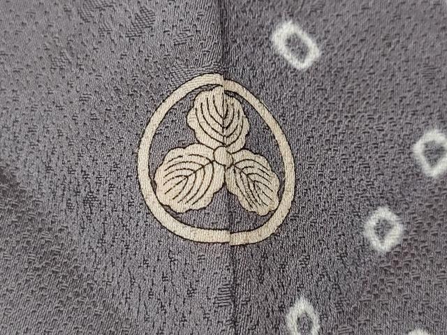平和屋着物●訪問着　絞り　刺繍　雪輪草花文　金彩　正絹　逸品　CABD7293ut