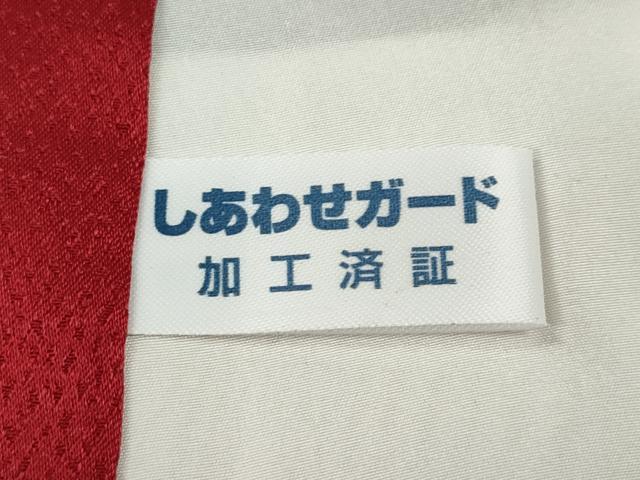 平和屋着物●豪華振袖　刺繍　舞花文　暈し染め　黒地　金彩　正絹　逸品　CABD7295ut