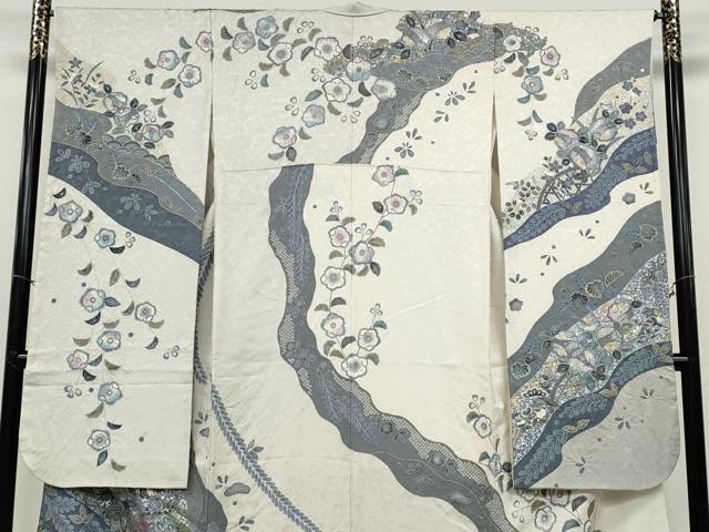 平和屋着物●訪問着　辻が花　金銀彩　正絹　逸品　CABD7296ut