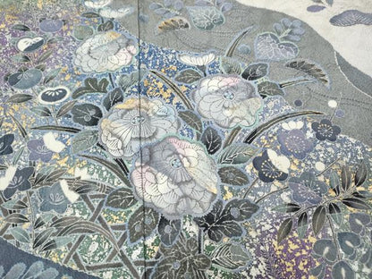 平和屋着物●訪問着　辻が花　金銀彩　正絹　逸品　CABD7296ut