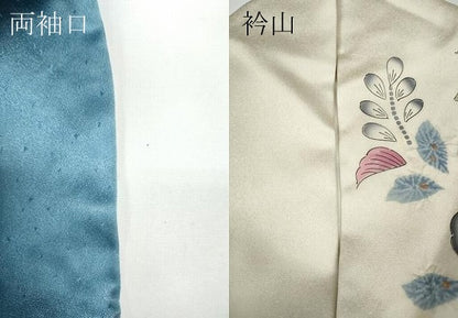 平和屋着物●豪華振袖　辻が花　絞り　暈し染め　銀通し地　正絹　逸品　CABD7315ut
