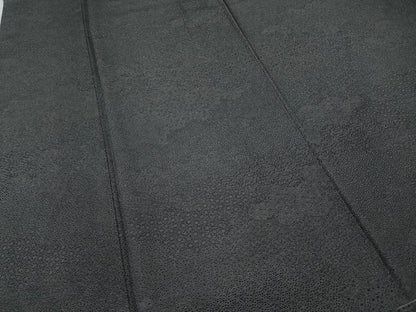 平和屋着物●江戸小紋　雲取り寄せ小紋柄　黒地　正絹　逸品　未使用　CABD7320ut