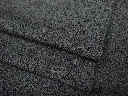 平和屋着物●江戸小紋　雲取り寄せ小紋柄　黒地　正絹　逸品　未使用　CABD7320ut