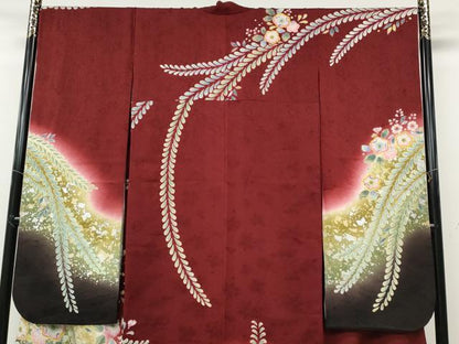 平和屋着物●豪華振袖　辻が花　暈し染め　金銀彩　やまと誂製　正絹　逸品　CABD7326ut