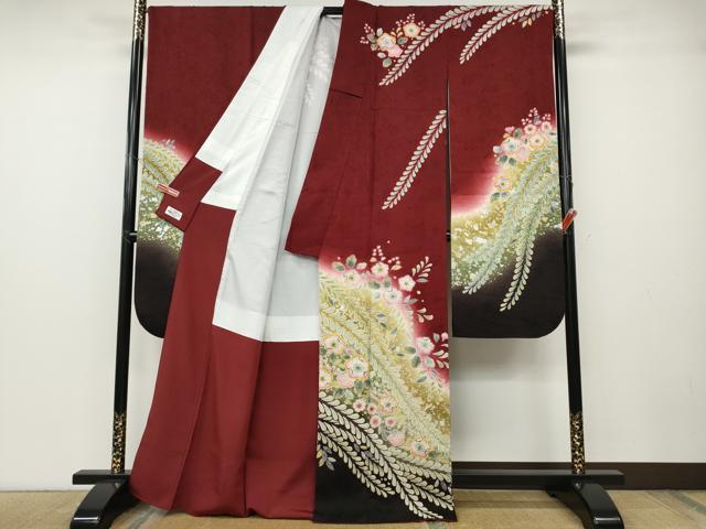 平和屋着物●豪華振袖　辻が花　暈し染め　金銀彩　やまと誂製　正絹　逸品　CABD7326ut