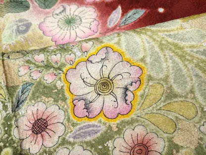 平和屋着物●豪華振袖　辻が花　暈し染め　金銀彩　やまと誂製　正絹　逸品　CABD7326ut