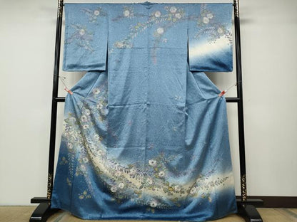 平和屋着物●訪問着　辻が花　絞り　暈し染め　金彩　正絹　逸品　CABD7328ut