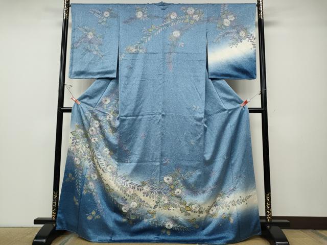平和屋着物●訪問着　辻が花　絞り　暈し染め　金彩　正絹　逸品　CABD7328ut
