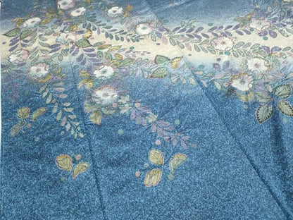 平和屋着物●訪問着　辻が花　絞り　暈し染め　金彩　正絹　逸品　CABD7328ut