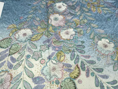 平和屋着物●訪問着　辻が花　絞り　暈し染め　金彩　正絹　逸品　CABD7328ut