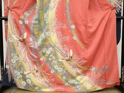 平和屋着物●豪華振袖　辻が花　鳳凰　暈し染め　金彩　正絹　逸品　CABD7330ut