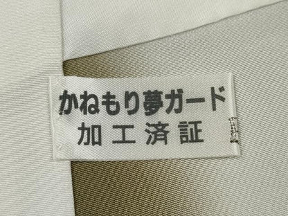 平和屋着物●上質な小紋　印伝　吉祥花文　正絹　逸品　未使用　CABD7333ut