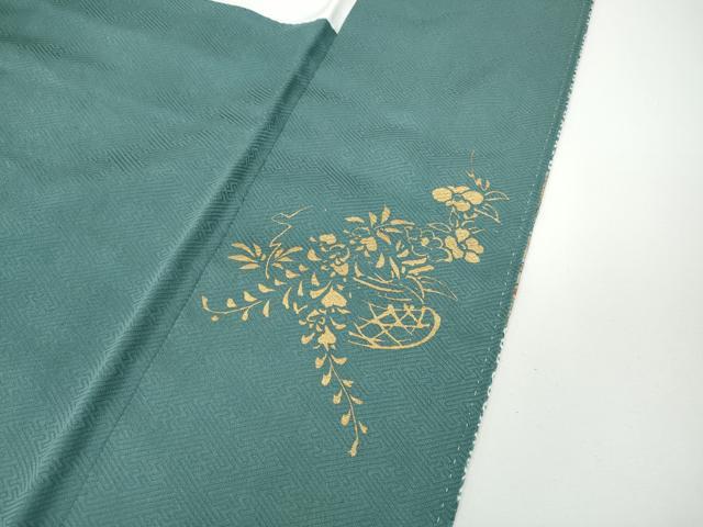平和屋着物●訪問着　絞り　刺繍　芝草花文　金銀彩　正絹　逸品　未使用　CABD7339ut