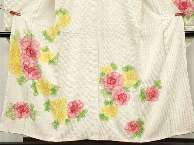 平和屋着物●豪華振袖　総絞り　舞花文　正絹　逸品　CABD7342ut