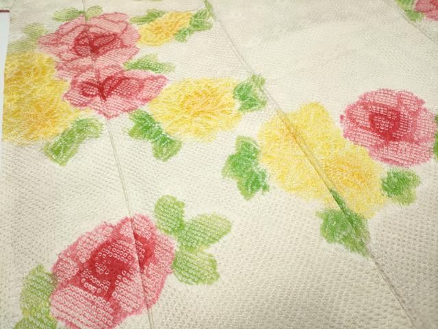 平和屋着物●豪華振袖　総絞り　舞花文　正絹　逸品　CABD7342ut