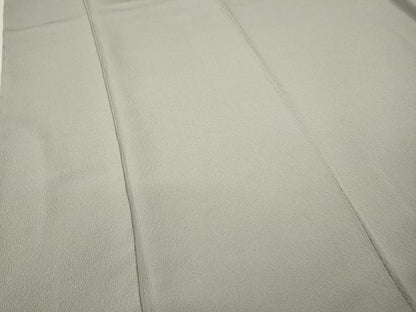 平和屋着物●上質な色無地　霞地紋　素色　正絹　逸品　CABD7351ut