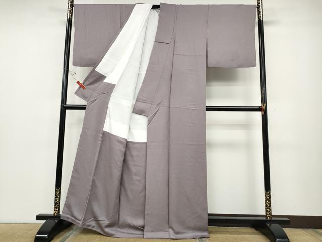 平和屋着物●上質な色無地　舞花地紋　薄色　正絹　逸品　CABD7357ut