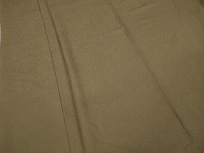 平和屋着物●上質な色無地　霞地紋　柴染色　正絹　逸品　CABD7359ut