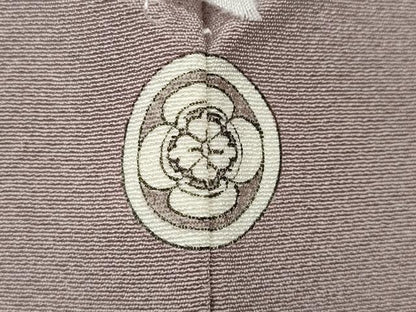 平和屋着物●上質な色無地　薄柿色　正絹　逸品　未使用　CABD7363ut