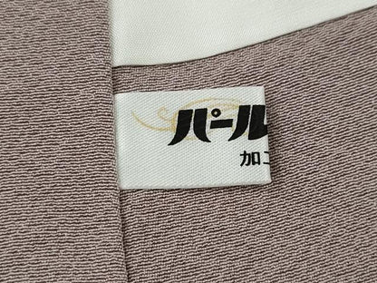 平和屋着物●上質な色無地　薄柿色　正絹　逸品　未使用　CABD7363ut