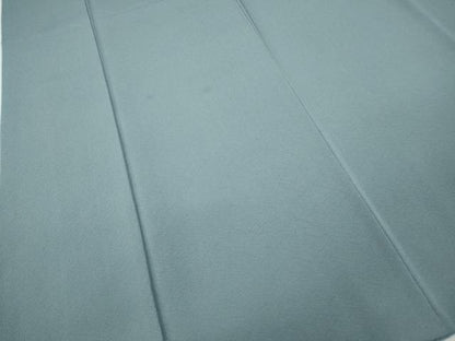 平和屋着物●上質な色無地　霞地紋　秘色色　正絹　逸品　CABD7364ut