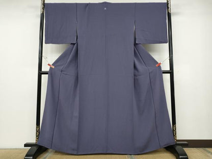 平和屋着物●ファッションデザイナー 花井幸子　色無地　褐色　正絹　逸品　CABD7366ut