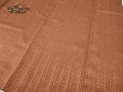 平和屋着物●訪問着　竹屋町刺繍　飛鶴草花文　暈し染め　金彩　正絹　逸品　CABD7373ut