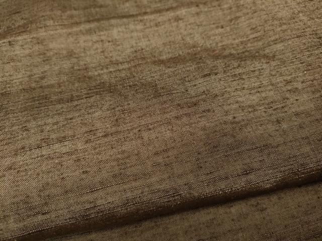 平和屋着物●男性　紬　アンサンブル　霞文　樺茶色　西武百貨店扱い　正絹　逸品　CABD7377ut