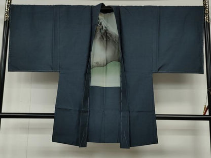 平和屋着物●男性　本場大島紬　アンサンブル　100亀甲　総詰め　正絹　逸品　未使用　CABD7378ut