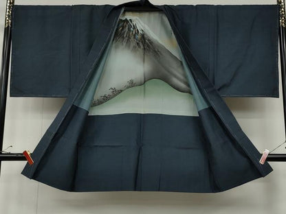 平和屋着物●男性　本場大島紬　アンサンブル　100亀甲　総詰め　正絹　逸品　未使用　CABD7378ut