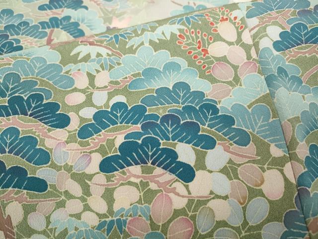 平和屋着物●本加賀友禅作家　池田裕　色留袖　草花文　正絹　逸品　CABD7396ut