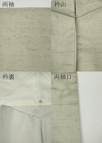 平和屋着物●本加賀友禅作家　奥野義一　訪問着　白山紬　枝花文　正絹　逸品　CABD7397ut