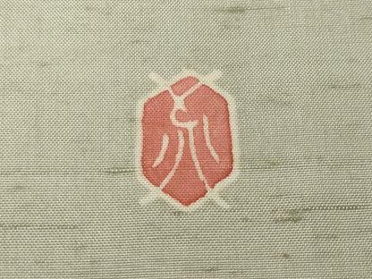 平和屋着物●本加賀友禅作家　奥野義一　訪問着　白山紬　枝花文　正絹　逸品　CABD7397ut