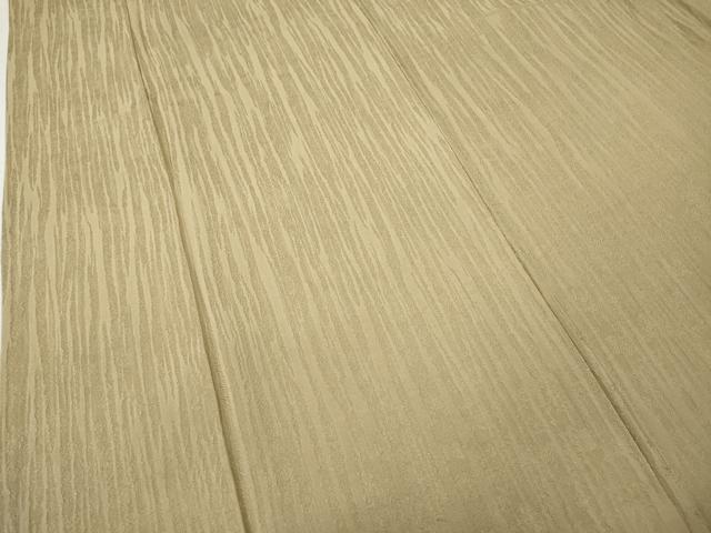 平和屋着物●上質な色無地　草花地紋　香色　正絹　逸品　CABD7401ut