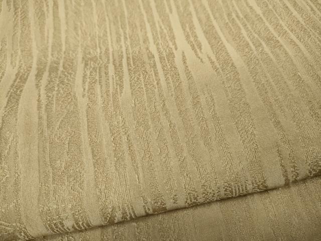 平和屋着物●上質な色無地　草花地紋　香色　正絹　逸品　CABD7401ut
