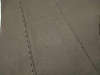 平和屋着物●結城紬　色無地　茶鼠色　高島屋扱い　正絹　逸品　CABD7402ut